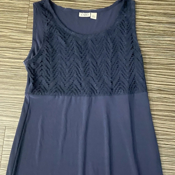 Cato Women’s Navy Blue Maxi Dress Size Small - Picture 3 of 6